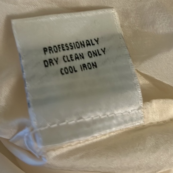 RARE Anthro Yoana Baraschi Vintage Ivory Embroidered Tulle Lace Slip Dress - 10 - Picture 14 of 15